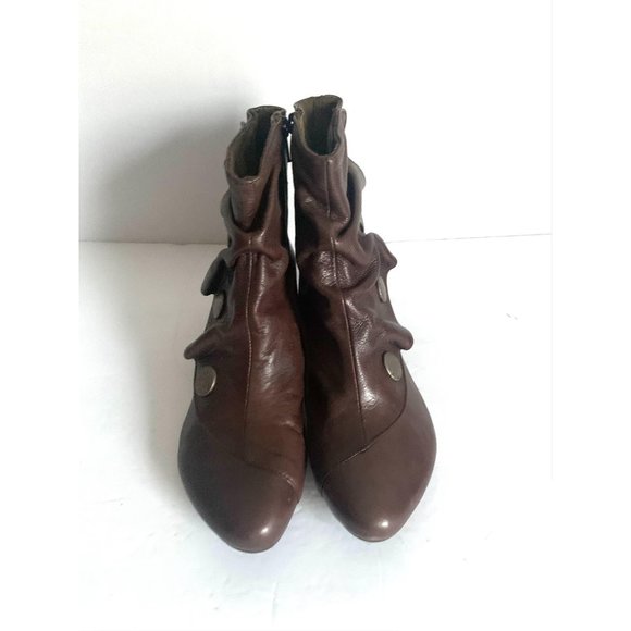 Web Shoemakers brown leather booties 39 - Picture 2 of 5